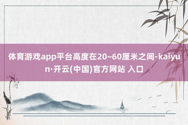 体育游戏app平台高度在20~60厘米之间-kaiyun·开云(中国)官方网站 入口