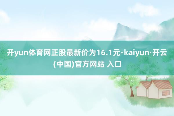 开yun体育网正股最新价为16.1元-kaiyun·开云(中国)官方网站 入口