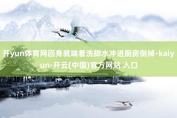 开yun体育网回身就端着洗脚水冲进厨房倒掉-kaiyun·开云(中国)官方网站 入口